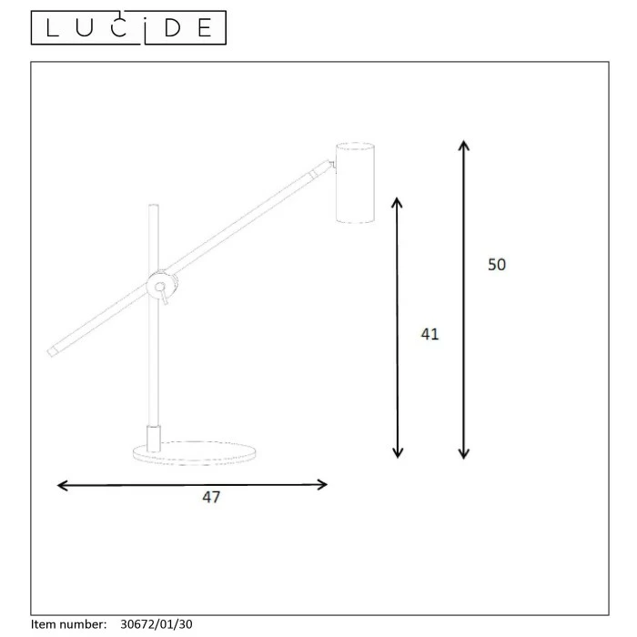 Lucide PHILINE Schreibtischlampe Schwarz, 1-flammig 10 Lucide PHILINE Schreibtischlampe Schwarz, 1-flammig – Bild 10