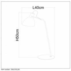 Lucide SHADI Tischlampe Schwarz, 1-flammig -Bürolampen Verkäufe lucide shadi tischlampe 03617 01 30 3