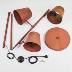 Hofstein Lungre Stehleuchte Rostfarben, 3-flammig -Bürolampen Verkäufe lungre stehleuchte h3422038 4