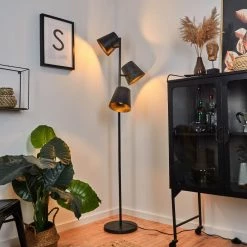 Hofstein Lungre Stehleuchte Altsilber, 3-flammig