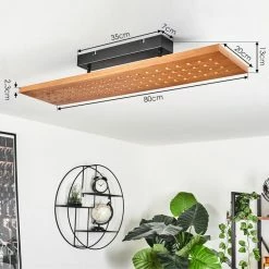 Hofstein Luturula Deckenleuchte LED Schwarz, 1-flammig -Bürolampen Verkäufe luturula deckenleuchte h3437315 3