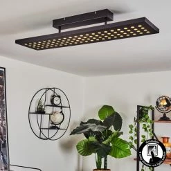 Hofstein Luturula Deckenleuchte LED Schwarz, 1-flammig