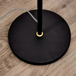 Hofstein Luven Stehleuchte Schwarz, Gold, Schwarz-Gold, 1-flammig -Bürolampen Verkäufe luven stehleuchte h3335802 do1 18