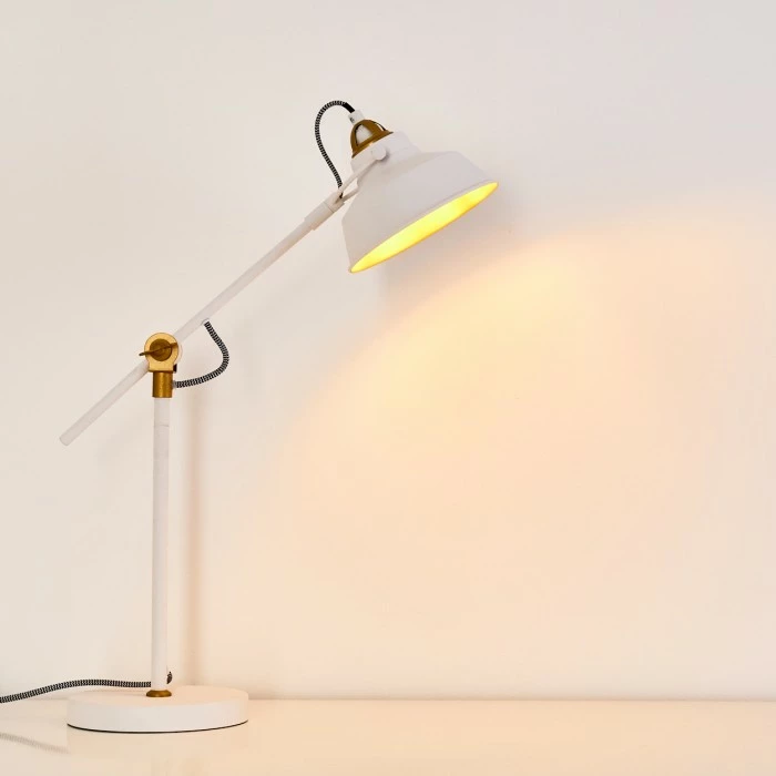 Hofstein Luven Tischleuchte LED Weiß, 1-flammig 4 Hofstein Luven Tischleuchte LED Weiß, 1-flammig – Bild 4