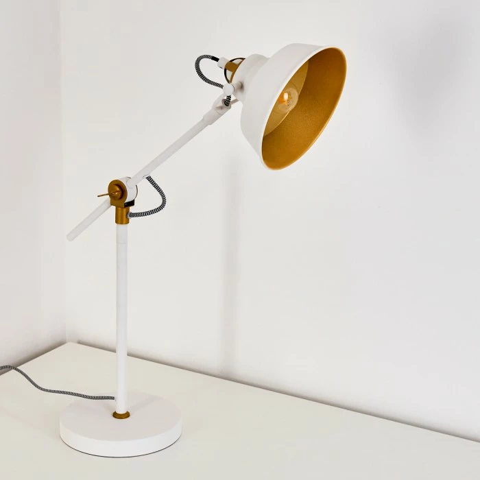 Hofstein Luven Tischleuchte LED Weiß, 1-flammig 5 Hofstein Luven Tischleuchte LED Weiß, 1-flammig – Bild 5