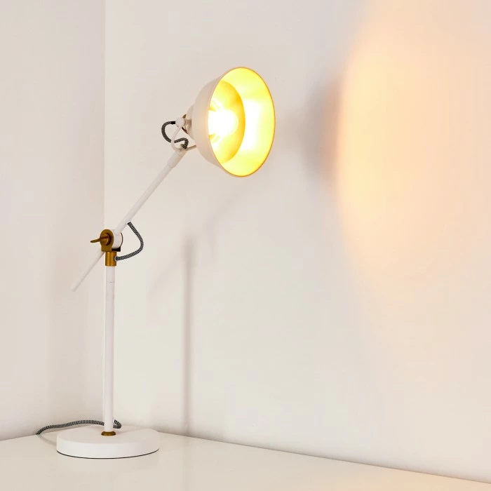 Hofstein Luven Tischleuchte LED Weiß, 1-flammig 8 Hofstein Luven Tischleuchte LED Weiß, 1-flammig – Bild 8