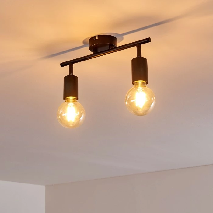 Hofstein Maidford Deckenleuchte Schwarz, 2-flammig 15 Hofstein Maidford Deckenleuchte Schwarz, 2-flammig – Bild 15