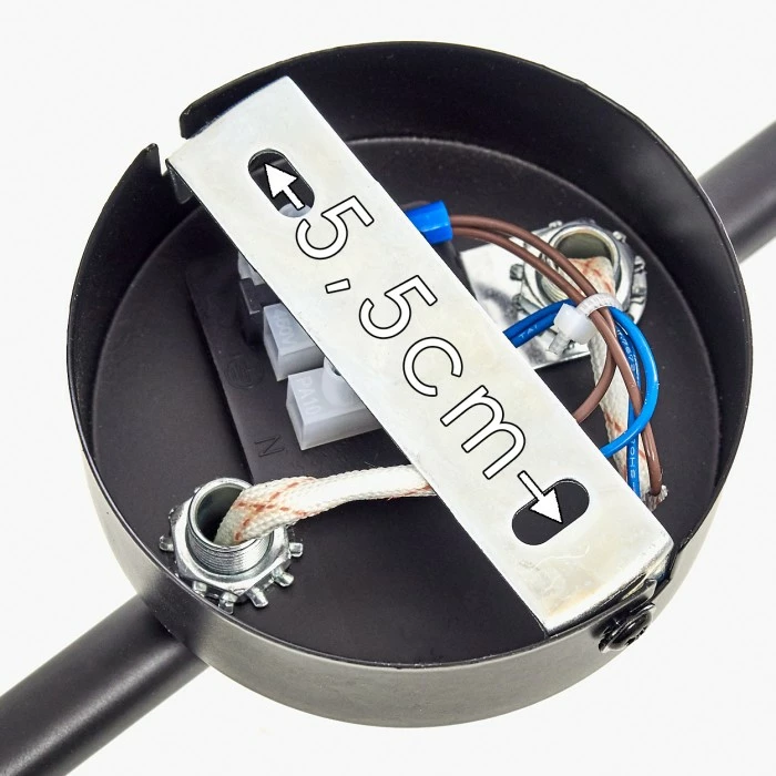 Hofstein Maidford Deckenleuchte Schwarz, 2-flammig 17 Hofstein Maidford Deckenleuchte Schwarz, 2-flammig – Bild 17