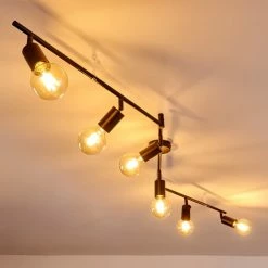 Hofstein Maidford Deckenleuchte Schwarz, 6-flammig -Bürolampen Verkäufe maidford deckenleuchte h3357934 4