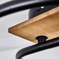 Hofstein Maidford Deckenleuchte Schwarz, Holz dunkel, 3-flammig -Bürolampen Verkäufe maidford deckenleuchte h3388099 2