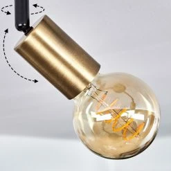 Hofstein Maidford Deckenleuchte Messing, Schwarz, 2-flammig -Bürolampen Verkäufe maidford deckenleuchte h3388129 5