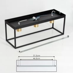 Hofstein Malao Deckenleuchte Messing, Schwarz, 3-flammig -Bürolampen Verkäufe malao deckenleuchte h3019276 4