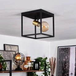 Hofstein Malao Deckenleuchte Messing, Schwarz, 1-flammig 23 Hofstein Malao Deckenleuchte Messing, Schwarz, 1-flammig -Bürolampen Verkäufe malao deckenleuchte h3019306 11