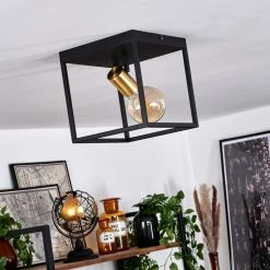 Hofstein Malao Deckenleuchte Messing, Schwarz, 1-flammig 14 Hofstein Malao Deckenleuchte Messing, Schwarz, 1-flammig -Bürolampen Verkäufe malao deckenleuchte h3019306 2