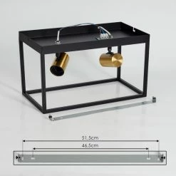 Hofstein Malao Deckenleuchte Messing, Schwarz, 2-flammig -Bürolampen Verkäufe malao deckenleuchte h3019313 4