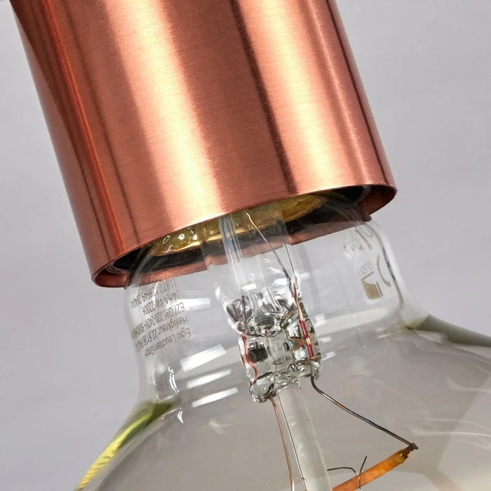 Hofstein Malao Deckenleuchte Schwarz, Roségold, 4-flammig 3 Hofstein Malao Deckenleuchte Schwarz, Roségold, 4-flammig – Bild 3