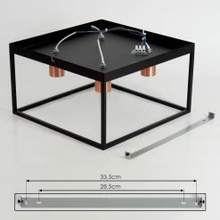 Hofstein Malao Deckenleuchte Schwarz, Roségold, 4-flammig 16 Hofstein Malao Deckenleuchte Schwarz, Roségold, 4-flammig -Bürolampen Verkäufe malao deckenleuchte h3019405 4