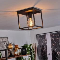 Hofstein Malao Deckenleuchte Schwarz, 1-flammig -Bürolampen Verkäufe malao deckenleuchte h3019474 8