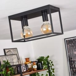 Hofstein Malao Deckenleuchte Schwarz, 2-flammig -Bürolampen Verkäufe malao deckenleuchte h3019481 9