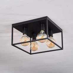 Hofstein Malao Deckenleuchte Schwarz, 4-flammig -Bürolampen Verkäufe malao deckenleuchte h3019511 7