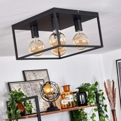 Hofstein Malao Deckenleuchte Schwarz, 4-flammig -Bürolampen Verkäufe malao deckenleuchte h3019511 9