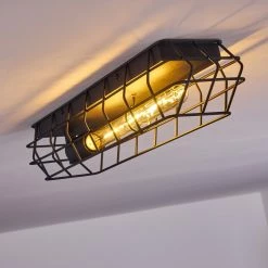 Hofstein Mallawi Deckenleuchte Schwarz, 1-flammig -Bürolampen Verkäufe mallawi deckenleuchte h3385883 6