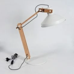 Hofstein Manothe Tischleuchte Weiß, Naturfarben, 1-flammig -Bürolampen Verkäufe manothe tischleuchte h3535288 4