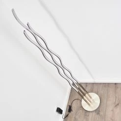 Hofstein Mapleton Stehleuchte LED Nickel-Matt, 3-flammig, Fernbedienung -Bürolampen Verkäufe mapleton stehleuchte h3009567 9