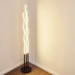 Hofstein Mapleton Stehleuchte LED Schwarz, 3-flammig, Fernbedienung -Bürolampen Verkäufe mapleton stehleuchte h3271278 do2 14