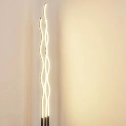 Hofstein Mapleton Stehleuchte LED Schwarz, 3-flammig, Fernbedienung -Bürolampen Verkäufe mapleton stehleuchte h3271278 do2 17