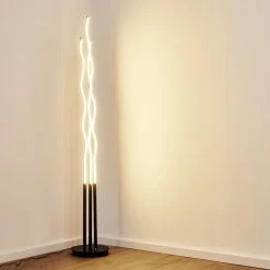 Hofstein Mapleton Stehleuchte LED Schwarz, 3-flammig, Fernbedienung -Bürolampen Verkäufe mapleton stehleuchte h3271278 do2 18