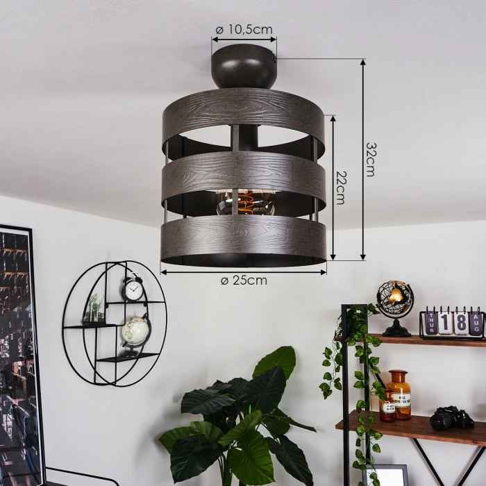 Hofstein Maracoa Deckenleuchte Naturfarben, 1-flammig 4 Hofstein Maracoa Deckenleuchte Naturfarben, 1-flammig – Bild 4