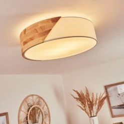 Hofstein Mjelstad Deckenleuchte Braun, Weiß, 2-flammig -Bürolampen Verkäufe mjelstad deckenleuchte h3433850 6