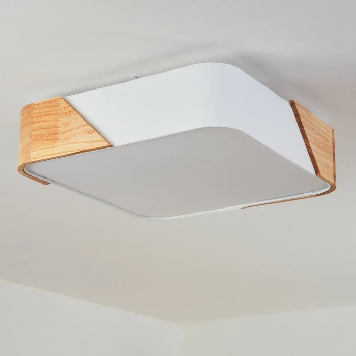 Hofstein Mjelstad Deckenleuchte Braun, Weiß, 2-flammig 11 Hofstein Mjelstad Deckenleuchte Braun, Weiß, 2-flammig – Bild 11