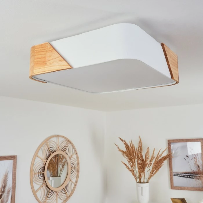 Hofstein Mjelstad Deckenleuchte Braun, Weiß, 2-flammig 13 Hofstein Mjelstad Deckenleuchte Braun, Weiß, 2-flammig – Bild 13