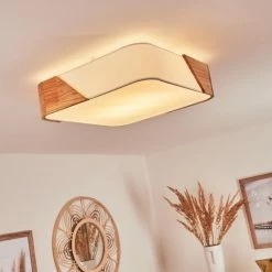 Hofstein Mjelstad Deckenleuchte Braun, Weiß, 2-flammig 16 Hofstein Mjelstad Deckenleuchte Braun, Weiß, 2-flammig -Bürolampen Verkäufe mjelstad deckenleuchte h3433874 3