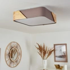 Hofstein Mjelstad Deckenleuchte Grau, Braun, Weiß, 2-flammig -Bürolampen Verkäufe mjelstad deckenleuchte h3433911 9