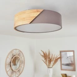 Hofstein Mjelstad Deckenleuchte Grau, Braun, Wei&szlig;, 2-flammig -Bürolampen Verkäufe mjelstad deckenleuchte h3433935 11