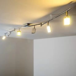 Hofstein Moosonee Deckenleuchte LED Chrom, 6-flammig -Bürolampen Verkäufe moosonee deckenleuchte h3009642 11