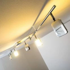 Hofstein Moosonee Deckenleuchte LED Chrom, 6-flammig -Bürolampen Verkäufe moosonee deckenleuchte h3009642 6