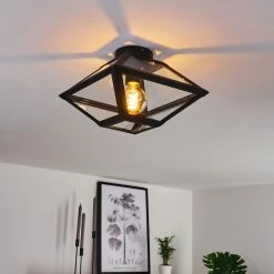 Hofstein Moraira Deckenleuchte Schwarz, 1-flammig -Bürolampen Verkäufe moraira deckenleuchte h3368848 11