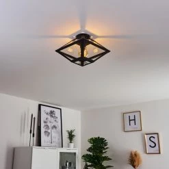 Hofstein Moraira Deckenleuchte Schwarz, 1-flammig -Bürolampen Verkäufe moraira deckenleuchte h3368848 13