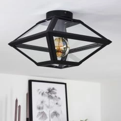 Hofstein Moraira Deckenleuchte Schwarz, 1-flammig -Bürolampen Verkäufe moraira deckenleuchte h3368848 14