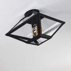 Hofstein Moraira Deckenleuchte Schwarz, 1-flammig -Bürolampen Verkäufe moraira deckenleuchte h3368848 5