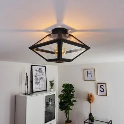 Hofstein Moraira Deckenleuchte Schwarz, 1-flammig -Bürolampen Verkäufe moraira deckenleuchte h3368848 7