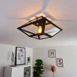 Hofstein Moraira Deckenleuchte Schwarz, 1-flammig -Bürolampen Verkäufe moraira deckenleuchte h3368862 2