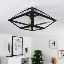 Hofstein Moraira Deckenleuchte Schwarz, 1-flammig -Bürolampen Verkäufe moraira deckenleuchte h3368862 4