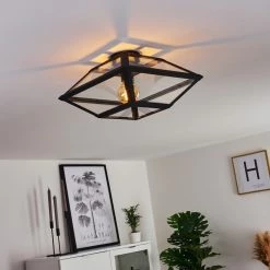 Hofstein Moraira Deckenleuchte Schwarz, 1-flammig -Bürolampen Verkäufe moraira deckenleuchte h3368862 7