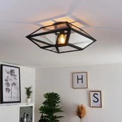 Hofstein Moraira Deckenleuchte Schwarz, 1-flammig -Bürolampen Verkäufe moraira deckenleuchte h3368886 12