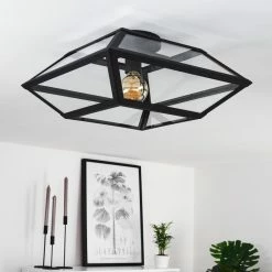 Hofstein Moraira Deckenleuchte Schwarz, 1-flammig -Bürolampen Verkäufe moraira deckenleuchte h3368886 4